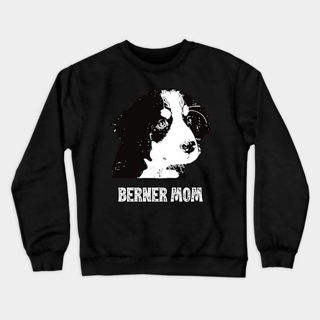 Berner Mom Bernese Mountain Dog Poodle Design Crewneck Sweatshirt by DoggyStyles